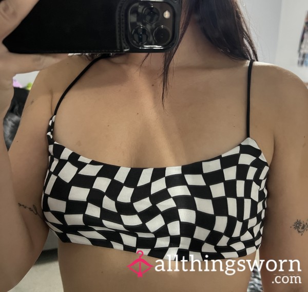 Shein Checkered Crop Top