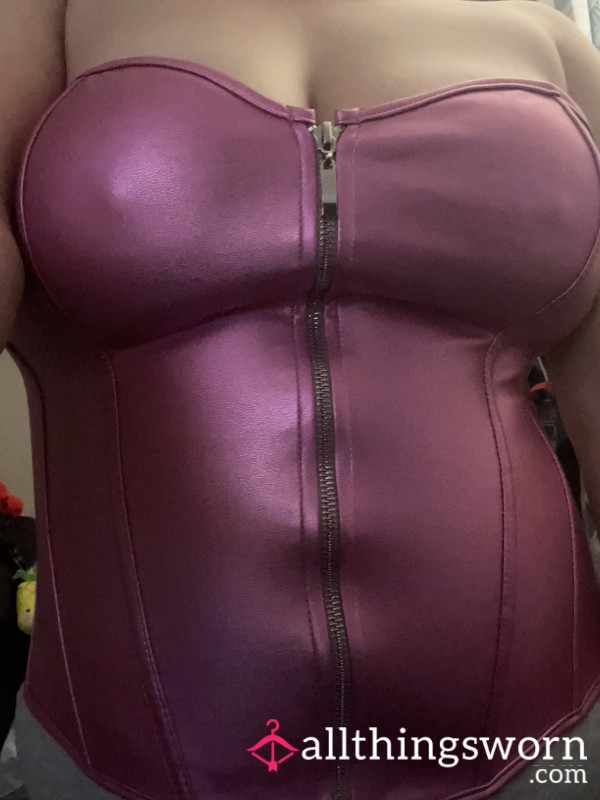 Shiny Pink Corset 40D