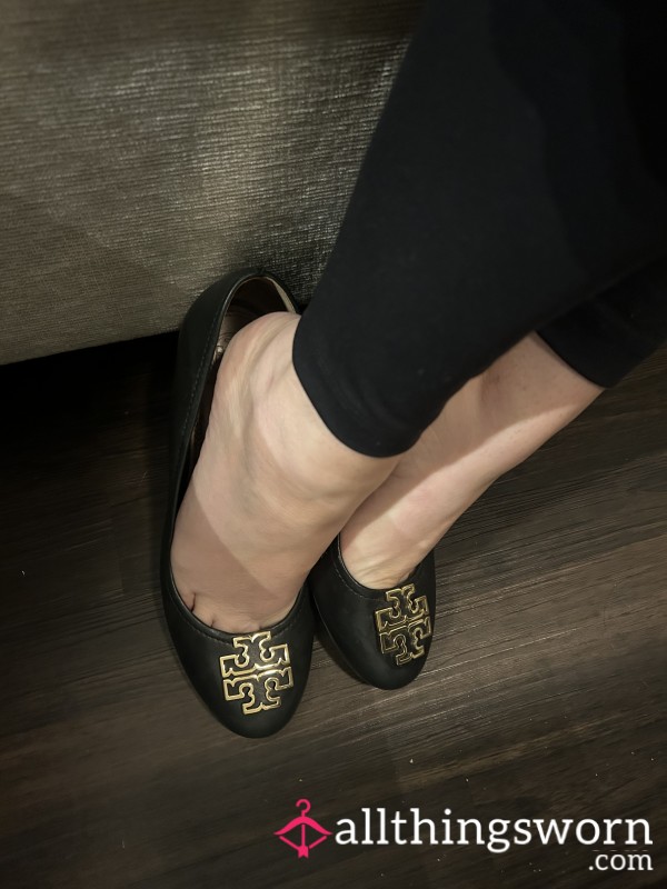 Shoe Play In Tory Burch Heels