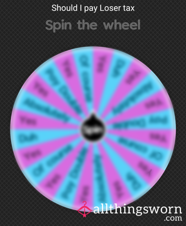 Should I Pay My Loser Tax Wheel Game