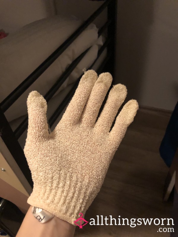 🧤 🚿Used Shower Glove, Ma**age Glove For Body Wash 🧴