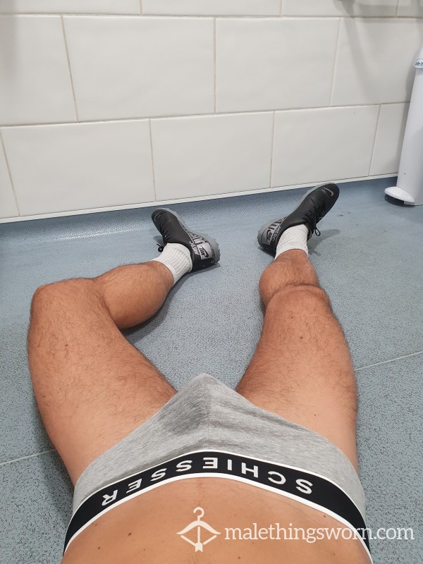 Showing My Hairy Legs And Taking C*ck Out Of Briefs