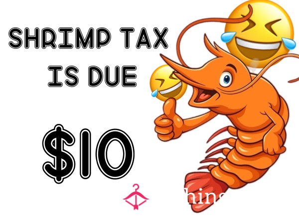 SHRIMP TAX IS DUE 🍤