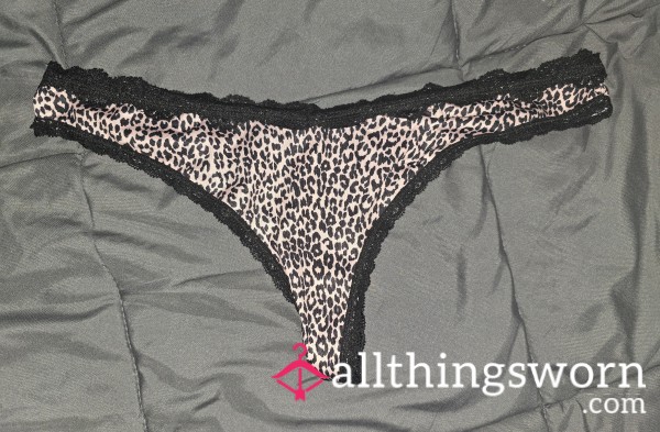 Silk Cheetah Thongs