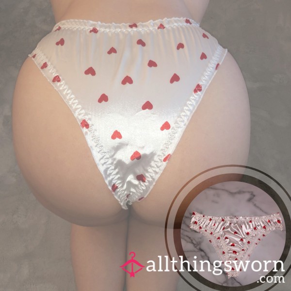 Satin Heart Panties