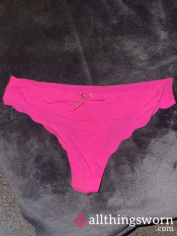 Silk Hot Pink Thong 2 Day Wear