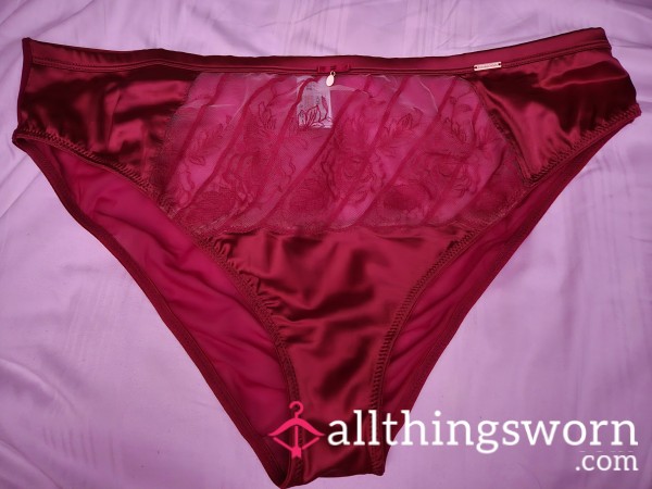 Silk Red Rose Knickers