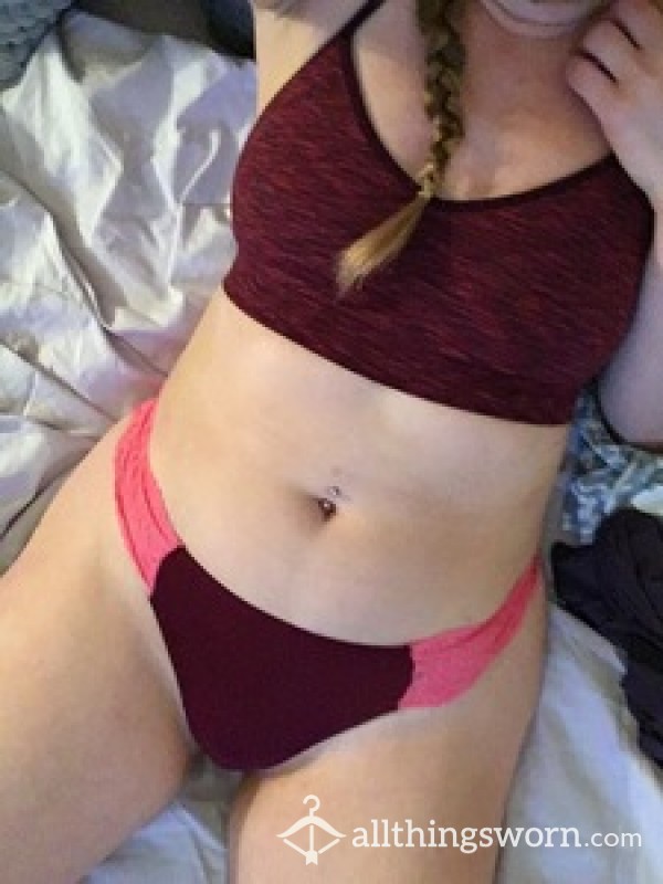 Silky And Smooth Maroon Thong