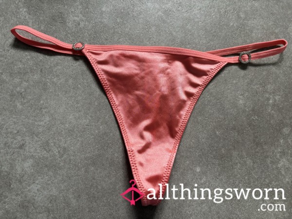 Silky Cor*l Thong 1-2 Days Wear