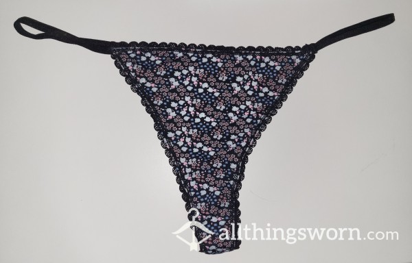 Silky Flor*l Thong