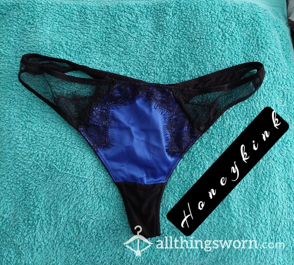 Silky Blue Lace Ann Summers Thong