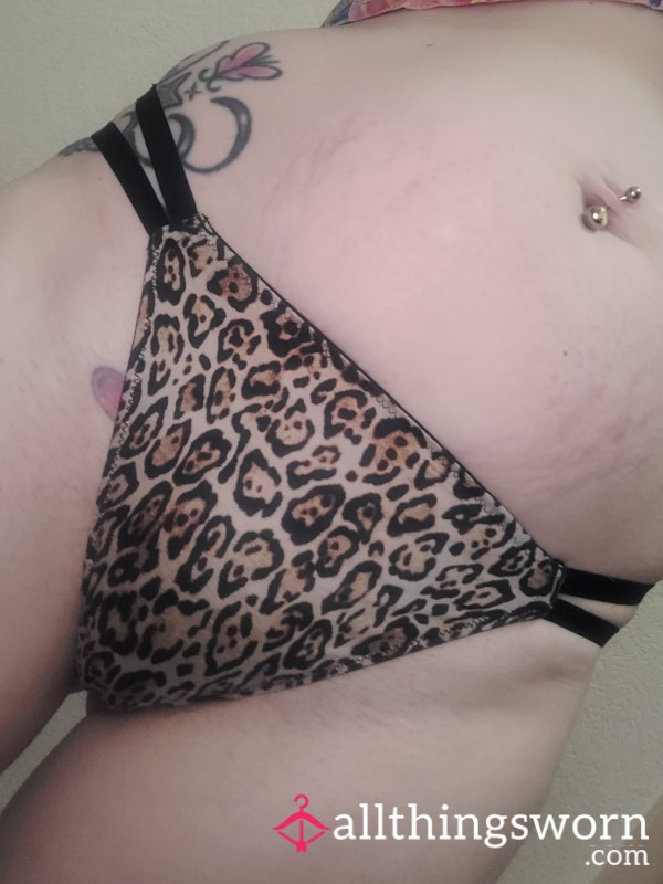 Silky Leopard Print G-string