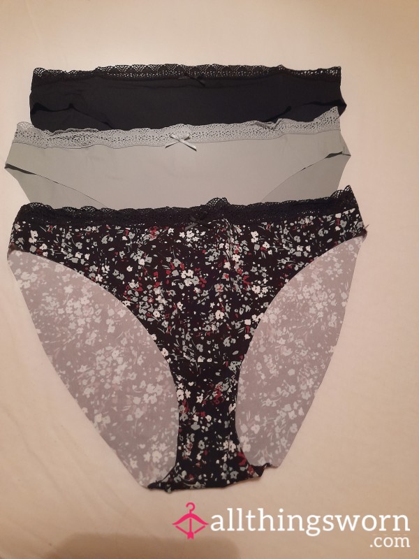 Silky, No Seam, Full Back,  Panties. £10 1 Day Wear. £5 For Extra Day.