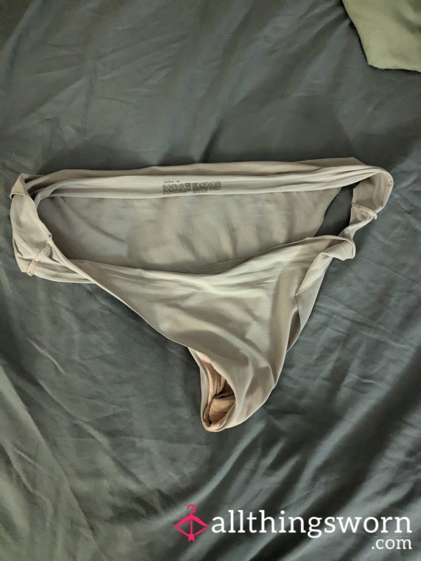 Silky Nude Panties Worn For 24hrs