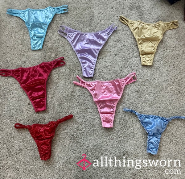 Silky Satin Thongs