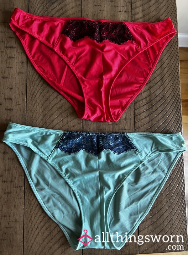 Silky VS Bikini Panties - Cotton Gusset - 48hr+ Wear