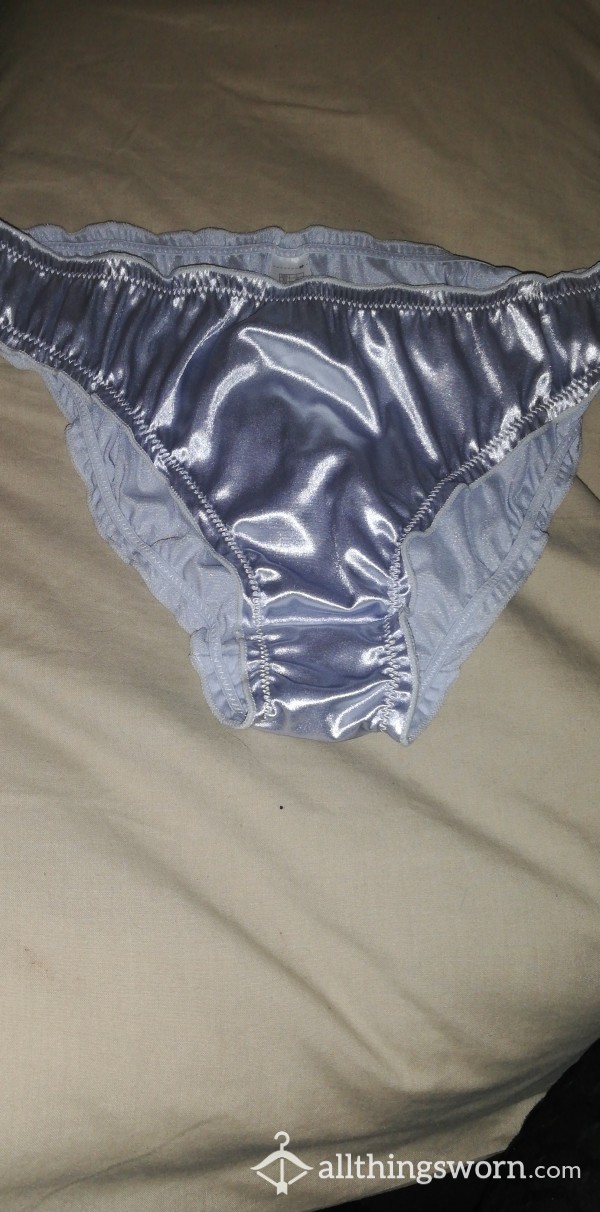 Silver Satin Panties