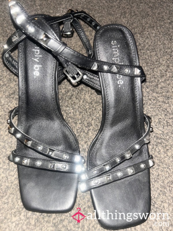 Silver Stud Heels