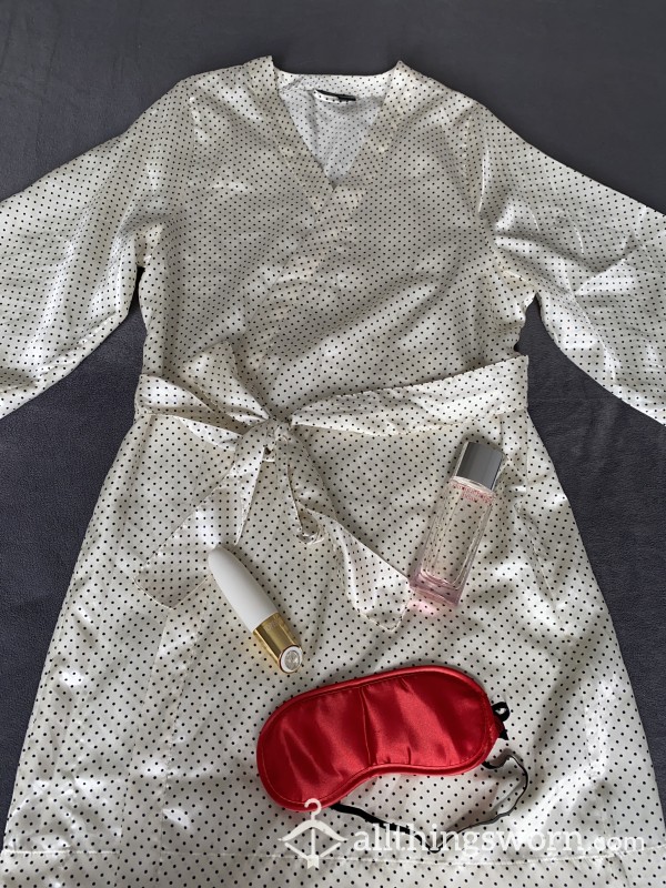 Sissy Bundle 🎀 Satin Robe ~ Perfume ~ Vibrator ~ Sleep Mask 🎀