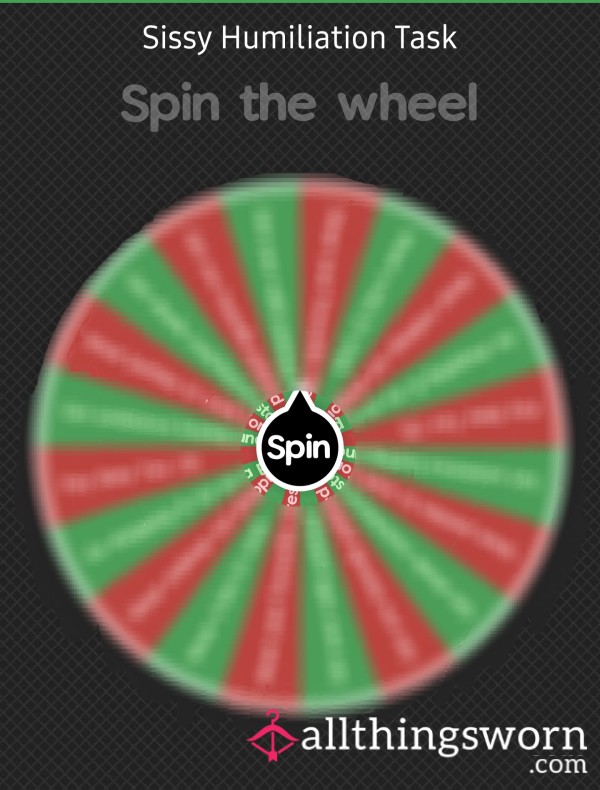 🎡 Sissy Humiliation Tasks, Spin The Wheel 🎡