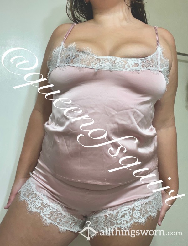 *CLAIMED* PJ Satin Pink Set