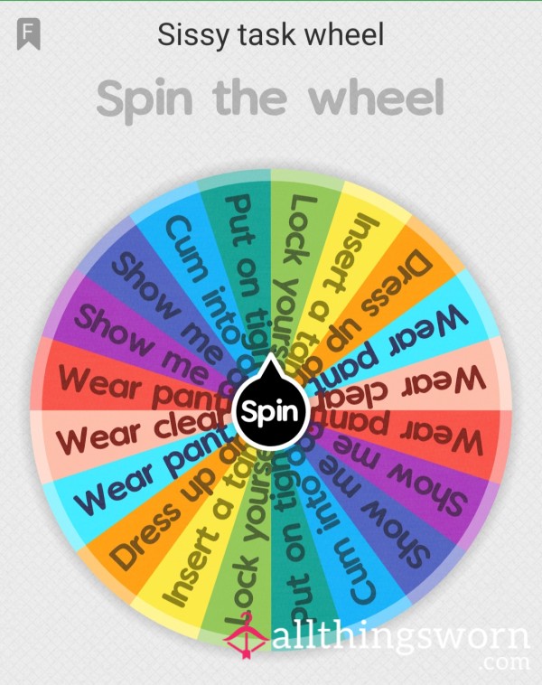 🔥 Reduced 🔥 Sissy Spin The Wheel