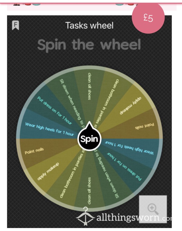 Sissy Task Wheel