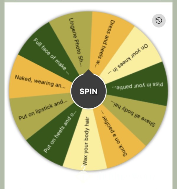 Sissy Task Wheel