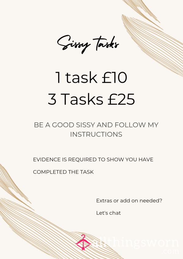 🎀 Sissy Tasks