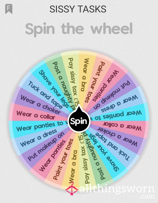 Sissy Tasks Spin The Wheel