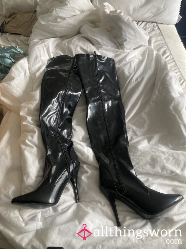 Size 10 Pvc Thigh High Boots