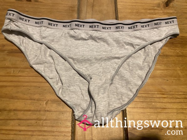 Size 16 Grey Full B*m Panties