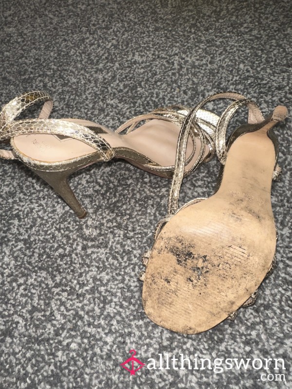 Size 3 Gold Heels