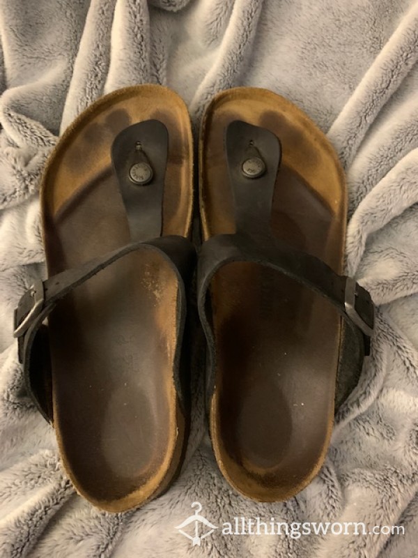 Size 41 Black Birkenstocks. Worn For 2 Summer Seasons. Smells Great <3