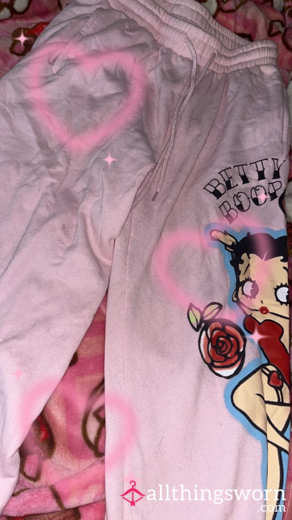 (Size L) Pink Betty Boop Sweats Joggers 😋