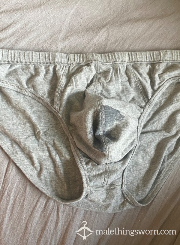 Size M Prec*m Grey Briefs