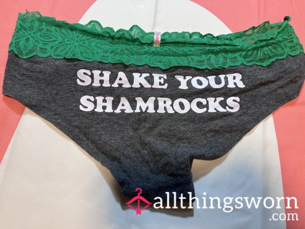 Size M Shake Your Shamrocks Vintage Victorias Secret Hipster Panty