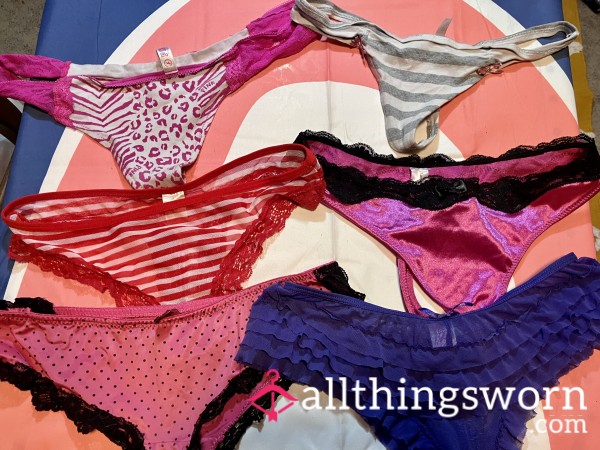 Size M Too Tiny Thong/Panty Bundle