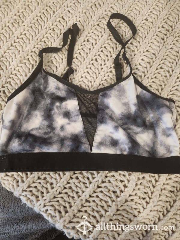 Size Small Gray & Black Sports Bra