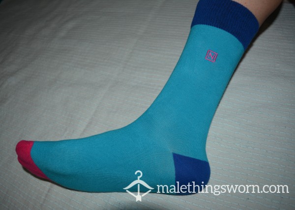 Sky Blue Crew Socks