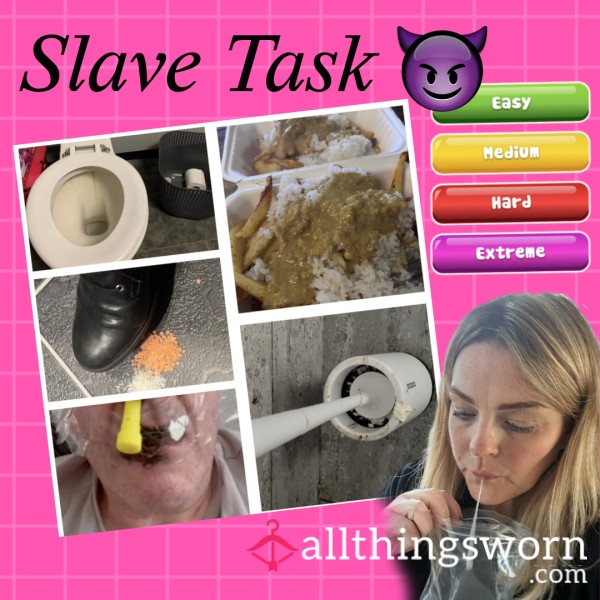 Slave Task! Or You! 🫵 Pick How Extreme You Would Like It 😈 Entertain Me 👸🏼