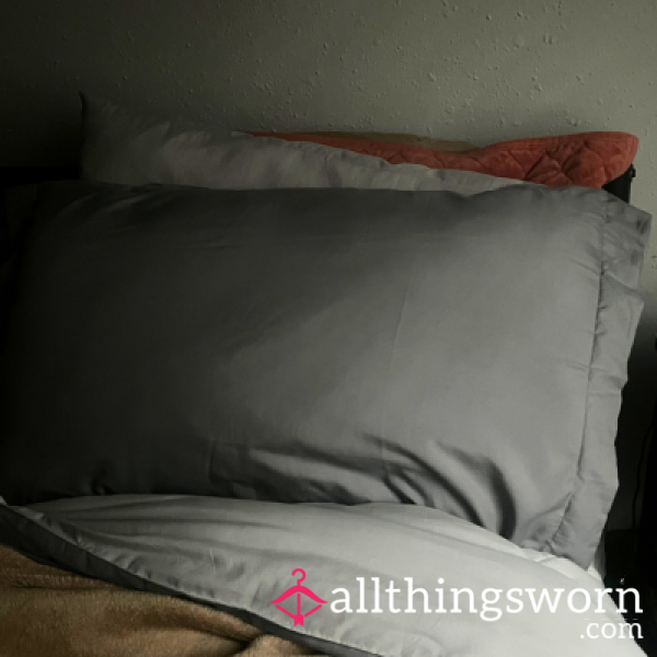 Sleep With Me Grey Pillowcase