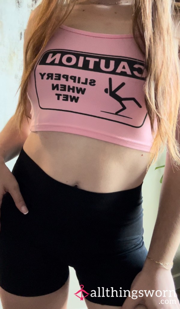 Slippery When Wet Crop Top