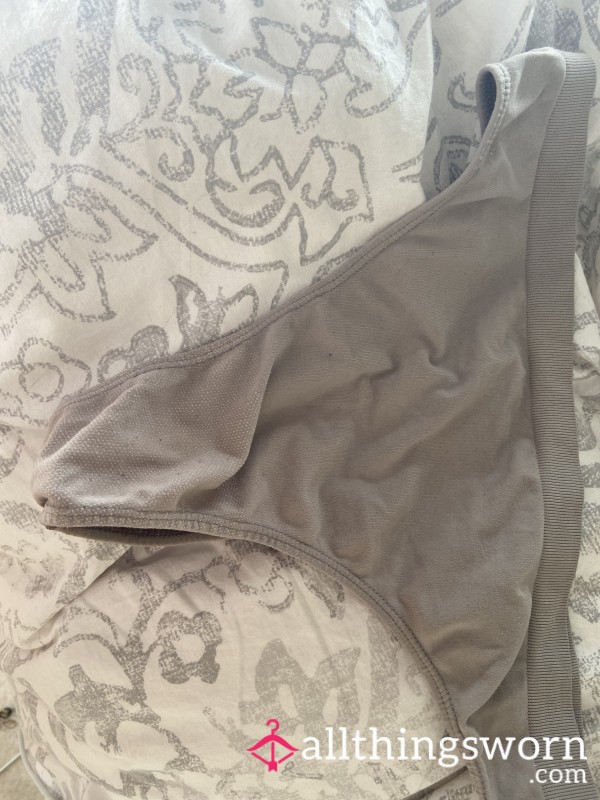 Sloggi Nude Stretchy Thong Size 10-12. Stinks Wore It At Gym Yesterday