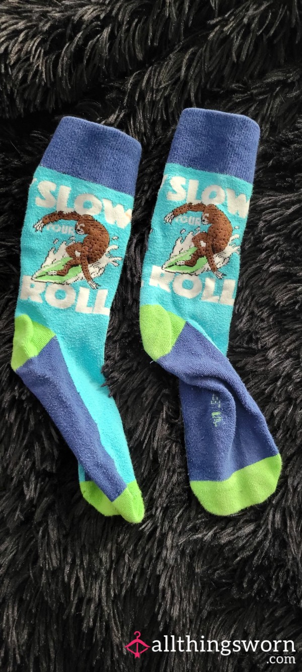 Slow Your Roll Sloth Socks