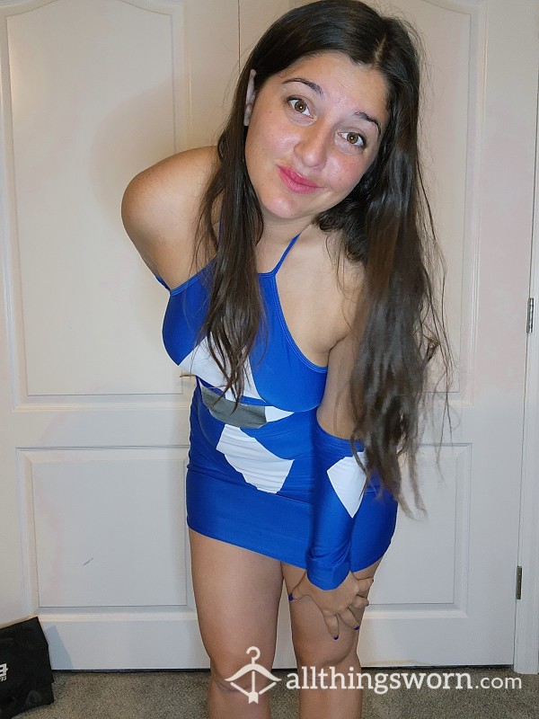 Sl*tty Blue Power Ranger Costume Dress + 24 Hour Wear