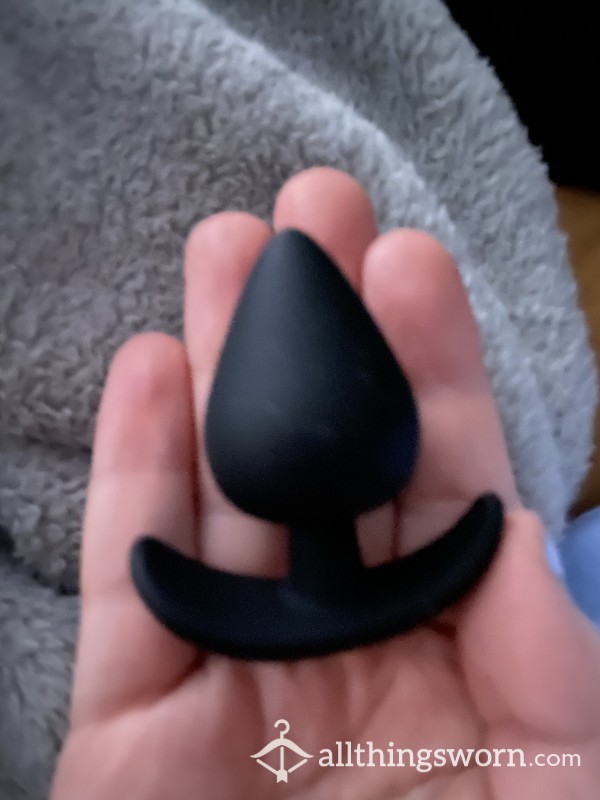 Small Black Spade Shaped Silicone Bu*t Plug