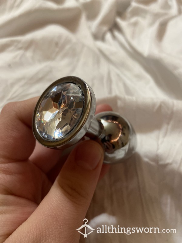 Medium Clear Jewel Bu*t Plug