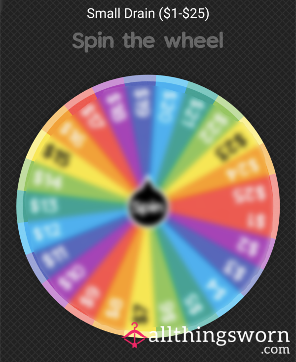 Small Drain Spin The Wheel