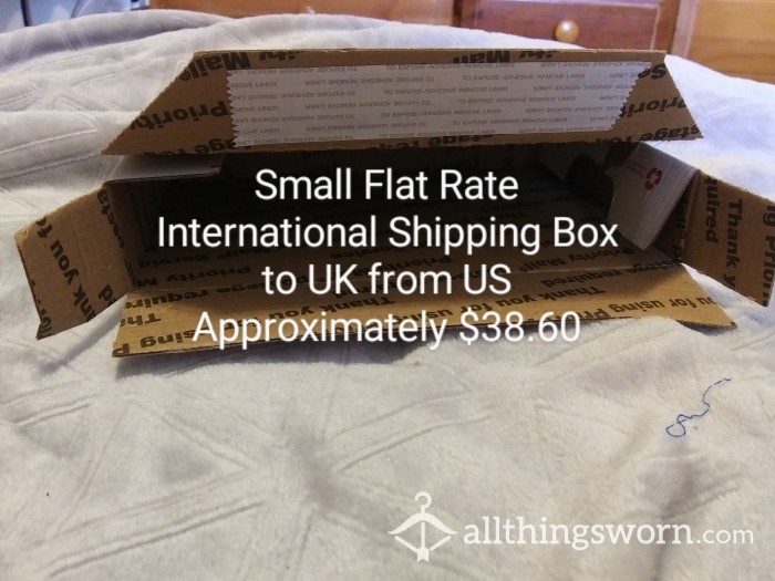 Small Flat Rate Shipping Box International Cost Reference Example Guide